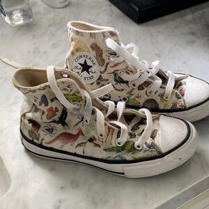Converse High-Tops with Multicolor Animal Design